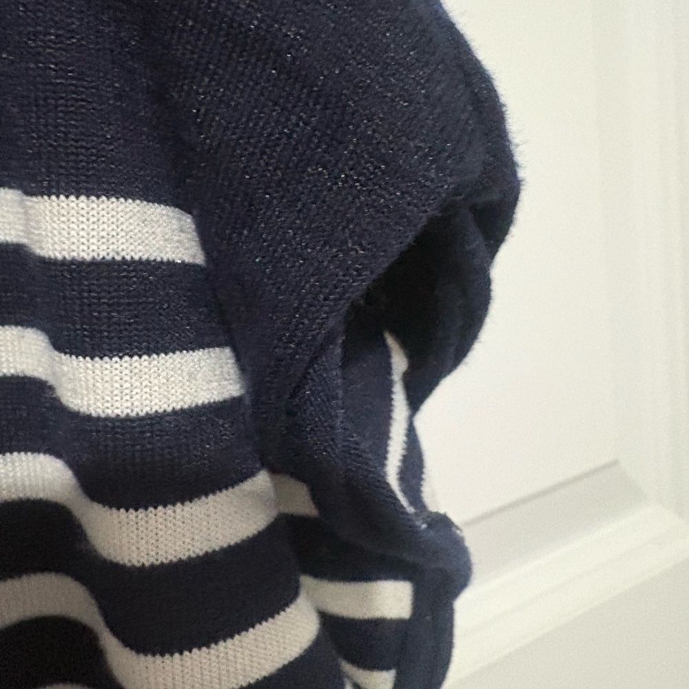 NWT Max Studio Navy Striped Tshirt Dress Size Small - Picture 7 of 8